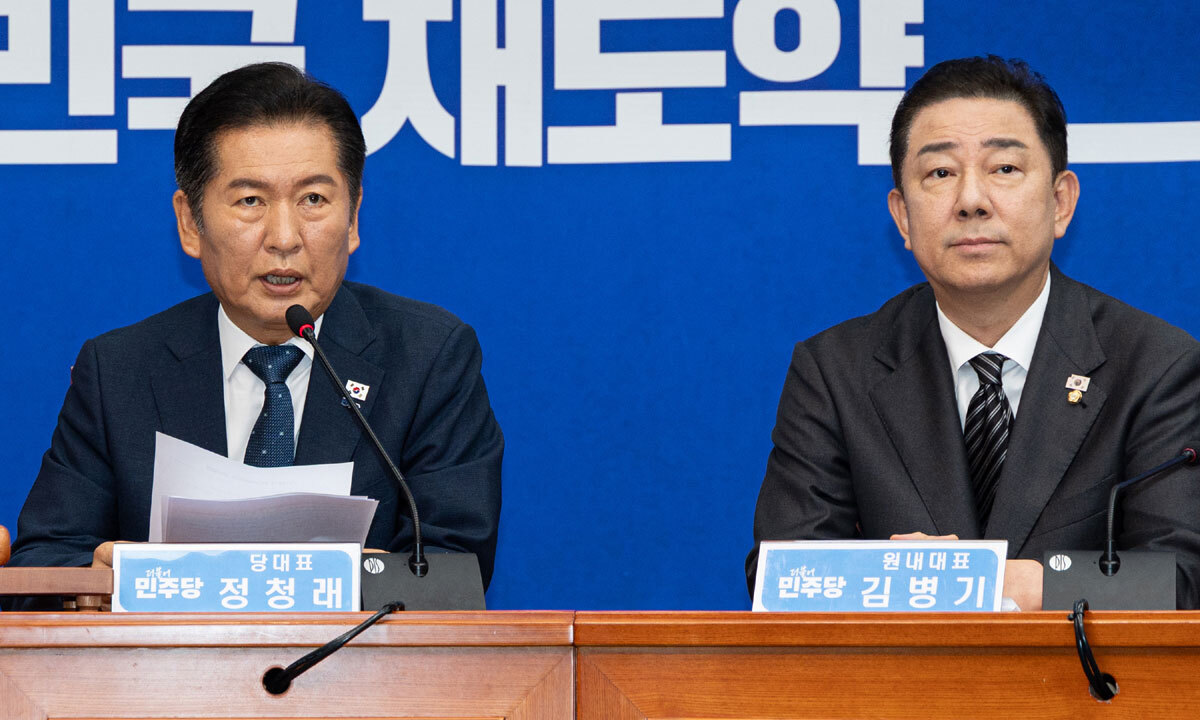 김병기, ‘특검법 합의 논란·투톱 갈등’에 “심려 끼쳐 죄송하다”