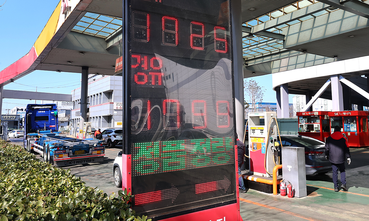 기름값 상승세 다소 둔화…전국 휘발유 1893원·경유 1915원
