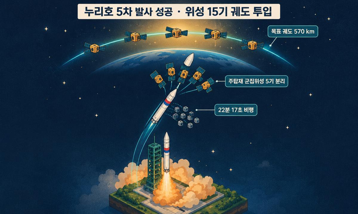 [오늘 아침 짚어볼 4가지] 누리호는 우주로, 정부는 녹색전환에 1000조…직무급 도입률은 뒷걸음